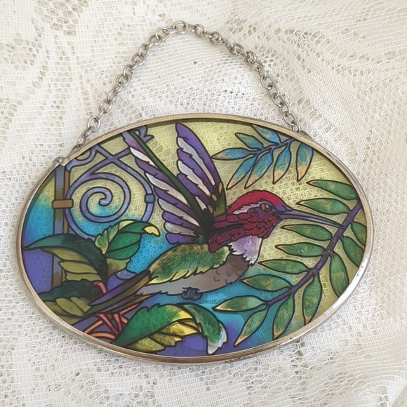 Amia Hummingbird Oval Sun Catcher 4" - Picture 4 of 8